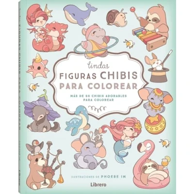 Imagen de Lindas figuras CHIBIS PARA colorear: Más DE 60 ADORABLES colorear.: MAS COLOREAR (SIN COLECCION)