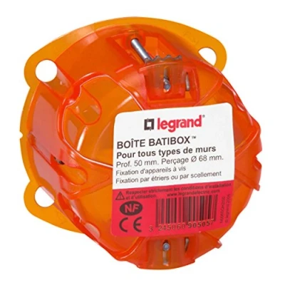 Imagen de Legrand Batibox LEG90505 Caja de empotrar (1 elemento, varios materiales, 50 mm profundidad)