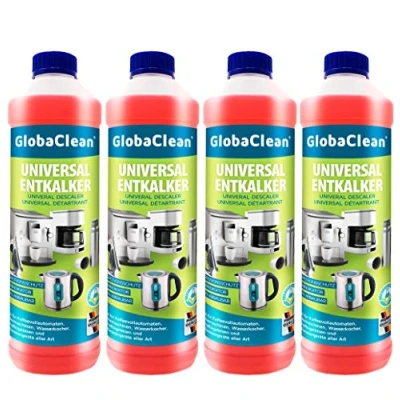 Imagen de GlobaClean Descalcificador universal para cafeteras automáticas, 4 unidades (4 x 750 ml)