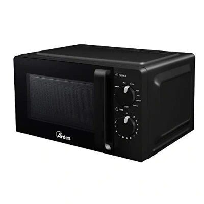 Imagen de ARDES Horno de Microondas 20L Combinado y Grill Pequeño con 5 niveles potencia 9 Modos Cocción Temporizador Luz Interna Plato Giratorio AR6520G