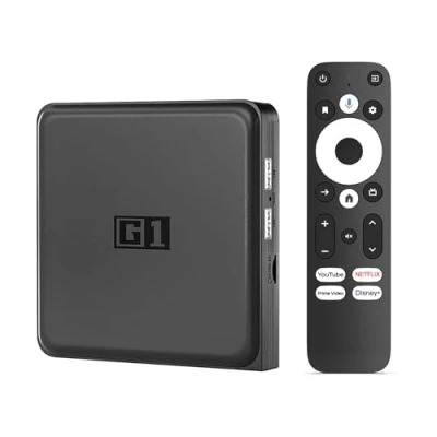 Imagen de Android TV Box G1 4K HDR Dolby Vision Smart Streaming Player 4GB RAM WiFi 6 USB LAN Chromecast Netflix Prime Video Disney+