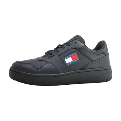 Imagen de Tommy Jeans Retro Basket Zapatillas, Mujer, Talla: 37, Triple black Zapatos