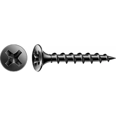 Imagen de SPAX GIX B 1891170390305 tornillos de rosca gruesa 3,9 x 30 mm, 1000 unidades, cabeza trompeta, Phillips H2, para construcción en seco construcciones madera