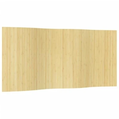 Imagen de vidaXL biombo Divisor de bambú Color Natural Claro 165x400 cm, Separador ambientes, Divisor, habitación