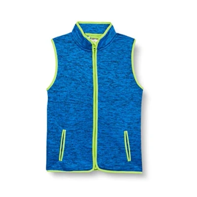 Imagen de Playshoes Knitted Fleece Vest with Contrasting Seams Chaleco, Blue, 128 Unisex niños