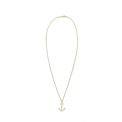 Imagen de Elli 0107492015_45 Collar con colgante de ancla plata 925, chapado en oro, 45 cm