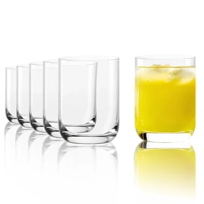 Imagen de Stölzle Lausitz vasos pequeños clásicos de 160 ml (llenos borde), juego 6 para beber, elegantes universales, agua cristal sin plomo, resistentes a los golpes y aptos lavavajillas