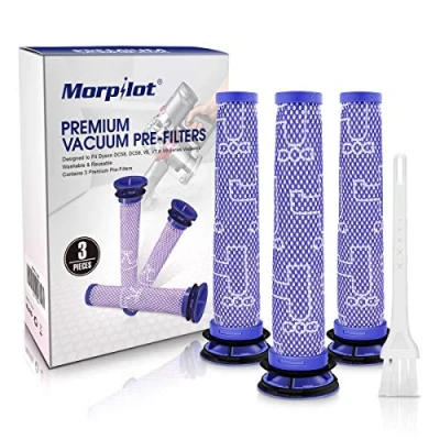 Imagen de morpilot 2241019 3PCS Filtros Lavables de Reemplazo Compatible con Dyson Aspiradora V6 V7 V8 DC58 DC59 DC61 DC62 DC74, para DY 965661 01