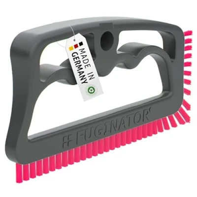 Imagen de Made IN Germany FUGINATOR Cepillo para Juntas Gris/Rosa la Limpieza de en baños, aseos, cocinas, etc. Azulejos y baldosas Práctico