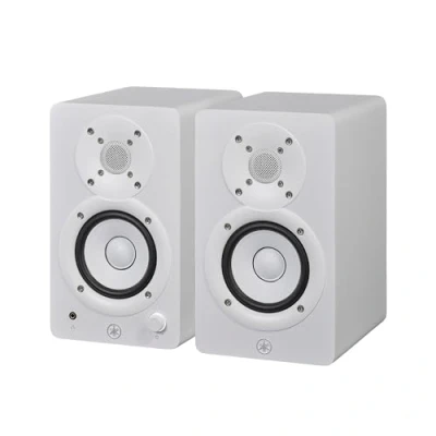 Imagen de Yamaha HS3 Monitores de Estudio Par Altavoces Activos Compactos 2 Vías Potenciados, Bass Reflex 3.5&quot; 52W, con Control Sonido Avanzado, para Producción Musical y Edición Video Blanco