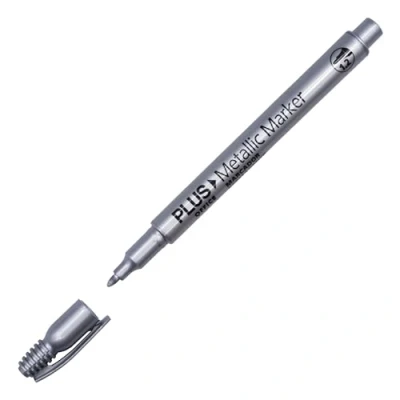 Imagen de Rotuladores marca PLUS Office modelo ROTULADOR METALLIC MARKER PLATA