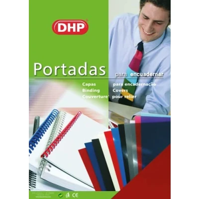 Imagen de Pack de 100 Portadas para Encuadernar PVC, Transparente, Formato A4, 0,18 mm Grosor, Rojo