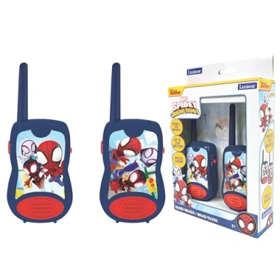 Imagen de Lexibook, Spidey y su superequipo, Walkie talkies 200m, Juego de comunicación para niños, 2 Canales comunicación, Clip cinturón, a Pilas, Azul/Rojo, TW12SP1