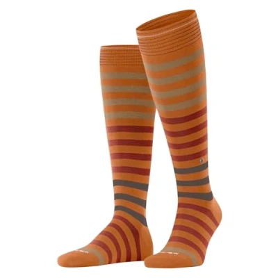 Imagen de Burlington Blackpool M KH algodón largo estampado 1 par, Calcetines largos Hombre, Naranja (Blush 8415) nuevo ecológico, 40 46