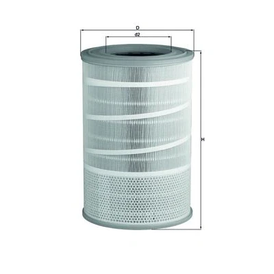 Imagen de MAHLE ORIGINAL LX 2068 Filtro de aire 463,0 309,5 Cartucho filtrante RENAULT TRUCKS: Magnum, Midlum, Premium 2, VOLVO: FM, FL II, 740 Berlina