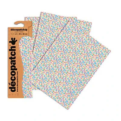 Imagen de Décopatch C690O Une pochette de 3 feuilles papier imprimé 30x40 cm, Etoiles