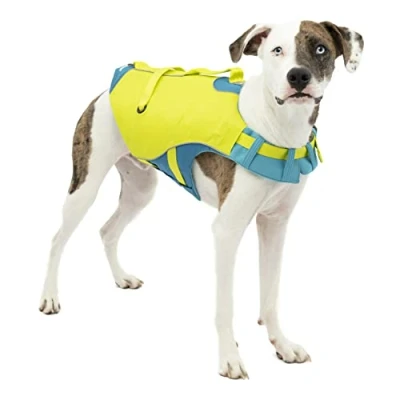 Imagen de Kurgo Surf n&#039; Turf Chaleco Salvavidas para Perro, de flotación Nadar y navegar, Perros con asa Rescate Detalles Reflectantes, Lavable a máquina,
