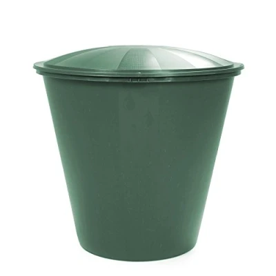 Imagen de Ondis24 Reservorio de Agua Tonel lluvia, Lluvia riego. contenedores Barril Aqua tapa con EcoTank verde 210 L Soporte por separado.