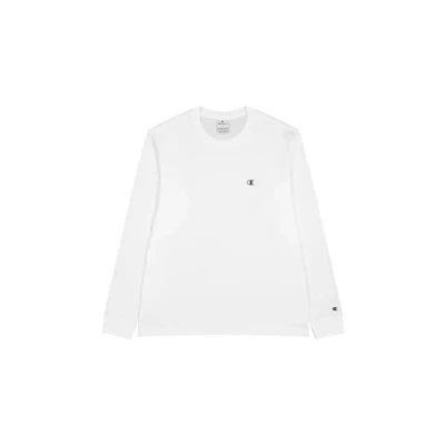 Imagen de Champion Legacy Basics L s Crewneck Camiseta de Manga Larga, Color Blanco, M para Hombre