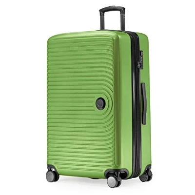 Imagen de HAUPTSTADTKOFFER Mitte Maleta Rígida Mediana, TSA, 4 Ruedas, Equipaje Facturable con Ampliación de Volumen 8 cm, 68 88 L, Manzana Verde
