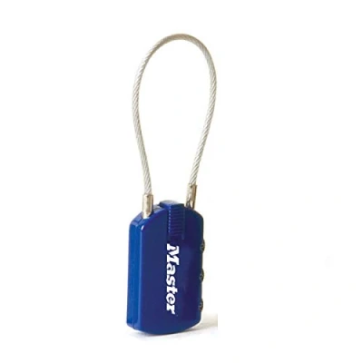 Imagen de Master Lock 4684EURD Candado con Combinación Personalizable y Etiqueta de Dirección, Color aleatorio, 6.5 x 3 1.1 cm
