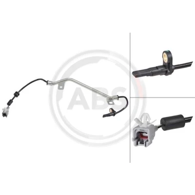 Imagen de A.B.S. 31944 Sensor de ABS activo 620 negro SUBARU: Outback III, Legacy 4