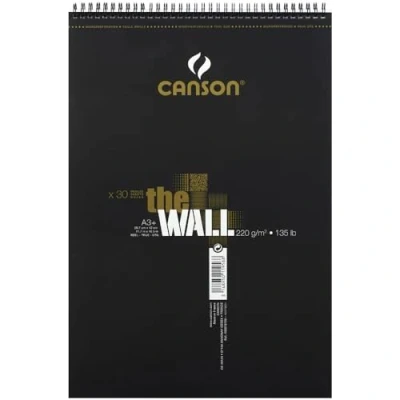 Imagen de Canson The Wall Extraliso, Álbum Espiral Microperforado 29.7 x 42 cm, 30 hojas, 200 g
