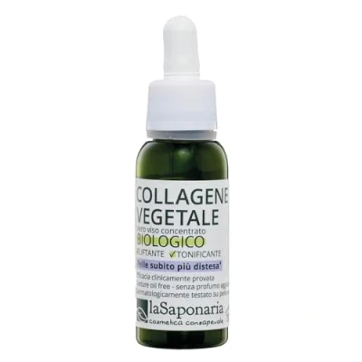 Imagen de La Saponaria colágeno vegetal suero, Antienvejecimiento, Kigelia, Quillaja, Péptidos, Efecto Lifting, Reafirmante, Natural, Vegano, Libre de Crueldad Animal, Envase Reciclado, Orgánico, 30ml