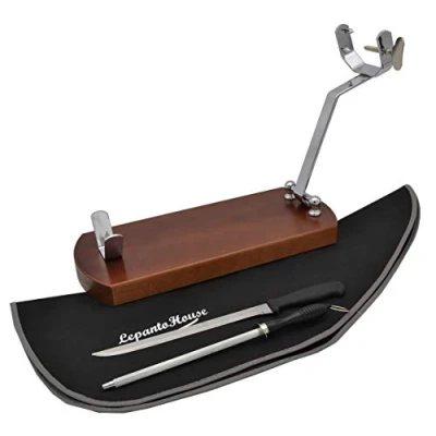 Imagen de FERRETERIA LEPANTO JAMONERO Plegable Basic + Cuchillo CHAIRA Cubre JAMÓN Negro LepantoHouse