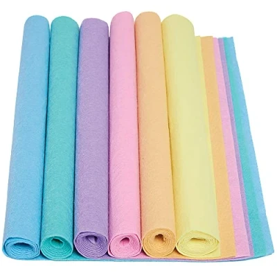 Imagen de Baker Ross FX465 Rollos de fieltro pastel Paquete 6, básicos manualidades para niños