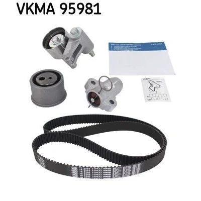 Imagen de SKF VKMA 95981 Kit de correa distribución 219 con amortiguador tensado, rodillo tensor perfil redondeado dientes