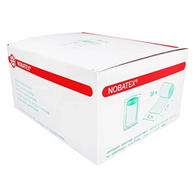 Imagen de Nobatex Elastic Gauze Bandages in Film 4 m x 8 cm Pack of 20 by Noba Verbandmittel