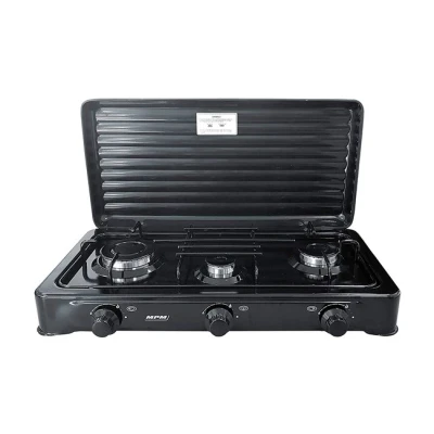 Imagen de Cocina De Gas Portátil Para Camping Smile Kn 03/1kb 3 Quemadores, Negra