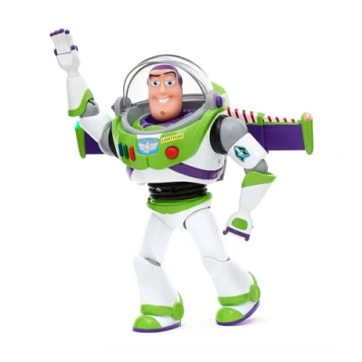 Imagen de Disney Store Official, Toy Story de Pixar, Buzz Lightyear, Figura acción interactiva parlante, 36 cm, Juguete Guardián Espacial y 15 Frases en inglés, interactúa con más Personajes, Mayores 3 años