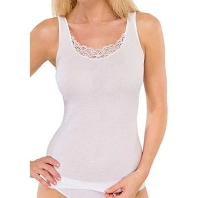 Imagen de Schiesser Camiseta Interior para Mujer, Color Blanco 100, Talla Alemana: 48 (herstellergröße: 048)