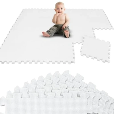 Imagen de LittleTom 18 Piezas Alfombra Bebé desde el Primer Mes 30x30 Colchoneta Suelo Puzzle Bebe Acolchada Plegable Infantil Niños Foam