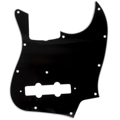Imagen de Musiclily Pro 11 Agujeros Pickguard de Bajo Estilo J Golpeador para JPN Fender Japan 4 Cuerdas,3 capas Negro