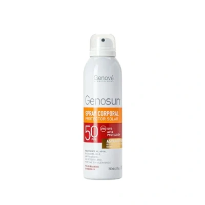 Imagen de Genosun Fotoprotector Spray SPF50 Protector Solar Todo Tipo de Pieles Filtros con Propiedades Antióxidantes y Antiinflamatorias 200 ml