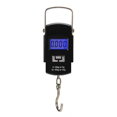 Imagen de Hyindoor Báscula de Maletas Viaje Bascula Digital con Gancho 50kg/110 lb Portable para Pesar