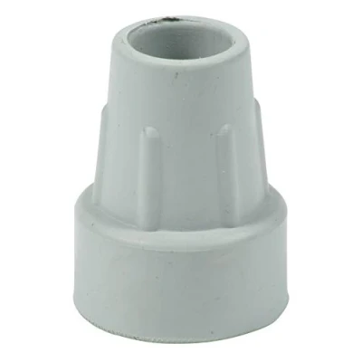 Imagen de Cantidad 4x: 18/19mm Conteras Virolas De Goma Para Muletas Y Bastones Gris Por Lifeswonderful®
