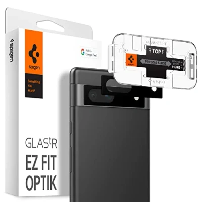 Imagen de Spigen Cristal Templado Protector De Pantalla con Montageframe Camera Google Pixel 7A Paquete 2