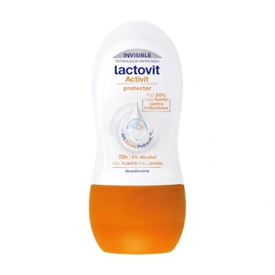 Imagen de Lactovit Desodorante Roll On Protector Activit con L. Casei F, 0% de Alcohol, Anti Irritaciones y 48H Eficacia