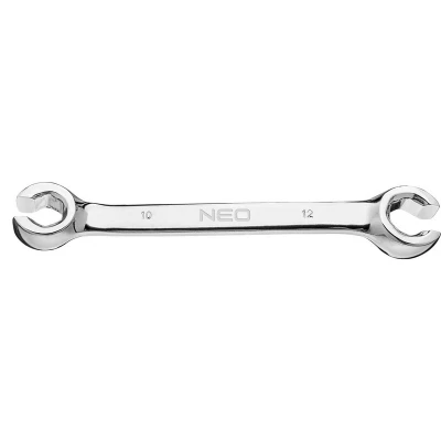 Imagen de NEO TOOLS 09 145 Llaves tubería de frenos 10x12 cromado mate Acero cromo vanadio