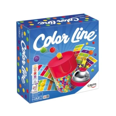 Imagen de Cayro Color Line + 5 Años Acción y Rapidez Juego De Mesa Educativo Divertido Niños Adultos con Timbre Sacabolas 2 a 4 Jugadores
