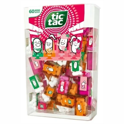 Imagen de Tic Tac Travels Strawberry Caramelos de frutas fresa 60uds