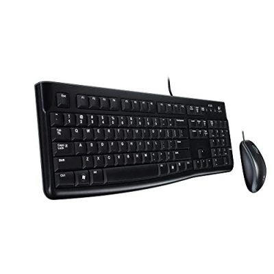 Imagen de Logitech K120 Teclado con Cable para Windows, Disposición QWERTY US, Negro