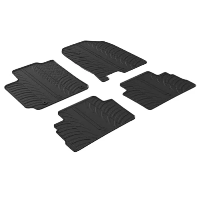Imagen de Gledring 0209 Juego de alfombrillas suelo Caucho delante y detrás 4 negro 750mm 550mm HYUNDAI: Kona SUV
