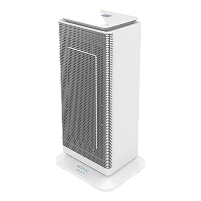 Imagen de Cecotec Calefactor Cerámico Ready Warm 6400 Ceramic Sky Smart. 2000 W, Pantalla LED Superior, 3 Modos de Funcionamiento, Temporizador 24h, Oscilación, Mando a Distancia