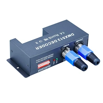 Imagen de JOYLIT DMX512 LED Decodificador Controlador RGBW 4 Canales 4x4A 192W Para Tiras