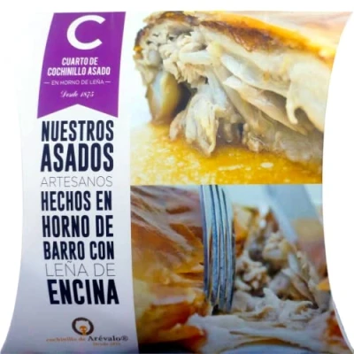Imagen de Cuarto de Cochinillo asado. Arévalo. Asado en horno barro con leña encina desde 1875.